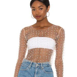 Beach Bunny Pearl Mesh Top